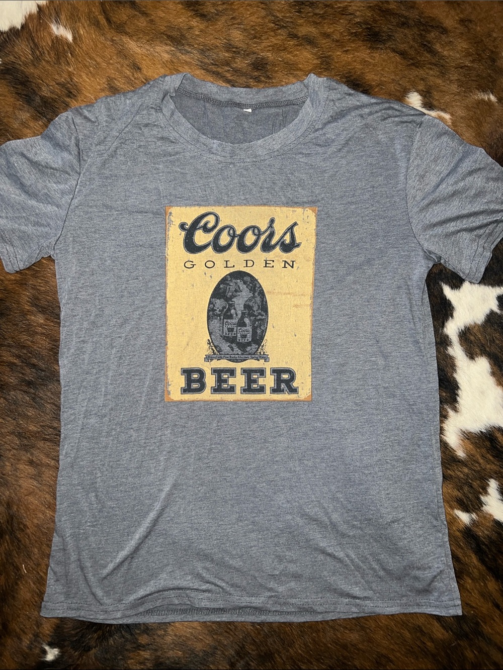 Coors Golden Beer Graphic Tee - Gray